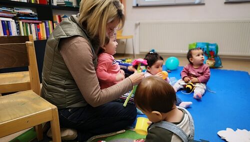 Frauenkurs mit Kinderbetreuung in Bad Schwalbach.