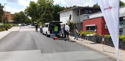 Das mobile Impfteam vor Ort. Foto Pressestelle