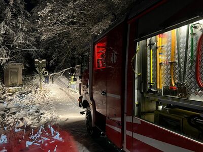 Schneefälle fordern Einsatzkräfte im Rheingau-Taunus-Kreis