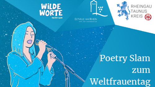 Plakat zum Poetry Slam am 7. März 2026 in Eltville am Rhein.