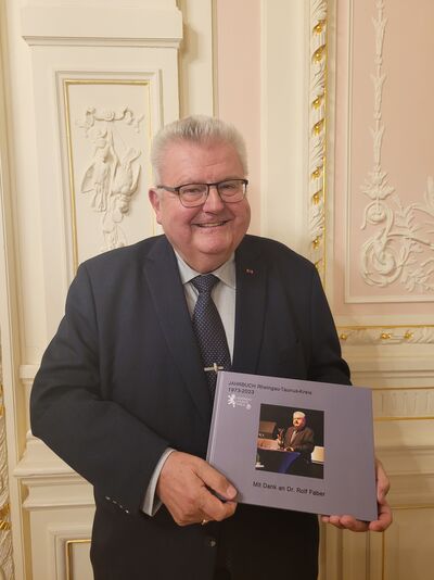 Besondere Würdigung für Dr. Rolf Faber