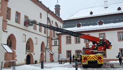 Leiterwagen im Einsatz