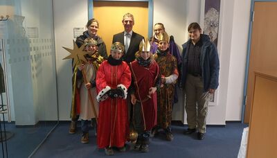 Die Sternsinger zu Besuch in der Kreisverwaltung