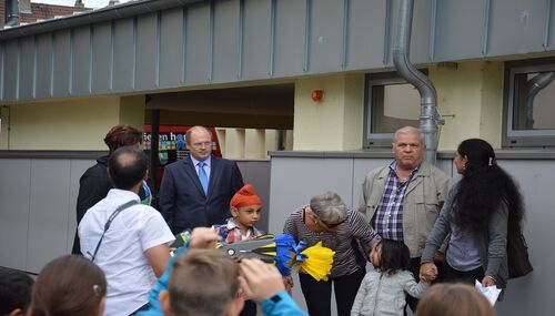 Landrat Albers besuchte die Einschulungsfeier an der Julius-Alberti-Schule in Rüdesheim