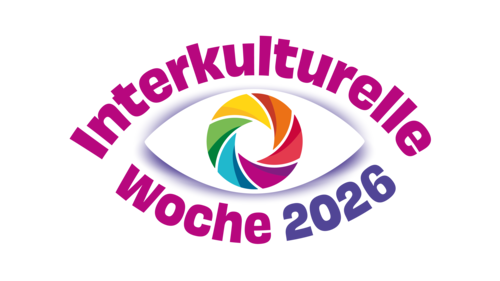 Das Bild zeigt das Logo der IKW, ein Auge mit einem bunten Regenbogen im Inneren.
