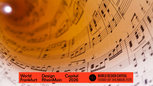 Zu sehen ist ein Notenblatt mit Logos der Veranstalter.